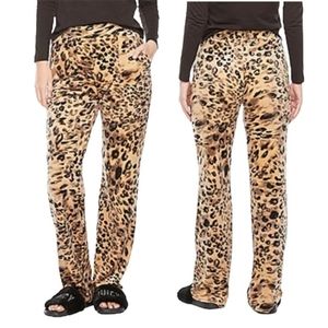 NWT Juicy Couture Velour Leopard Animal Print Straight Leg Lounge Pants